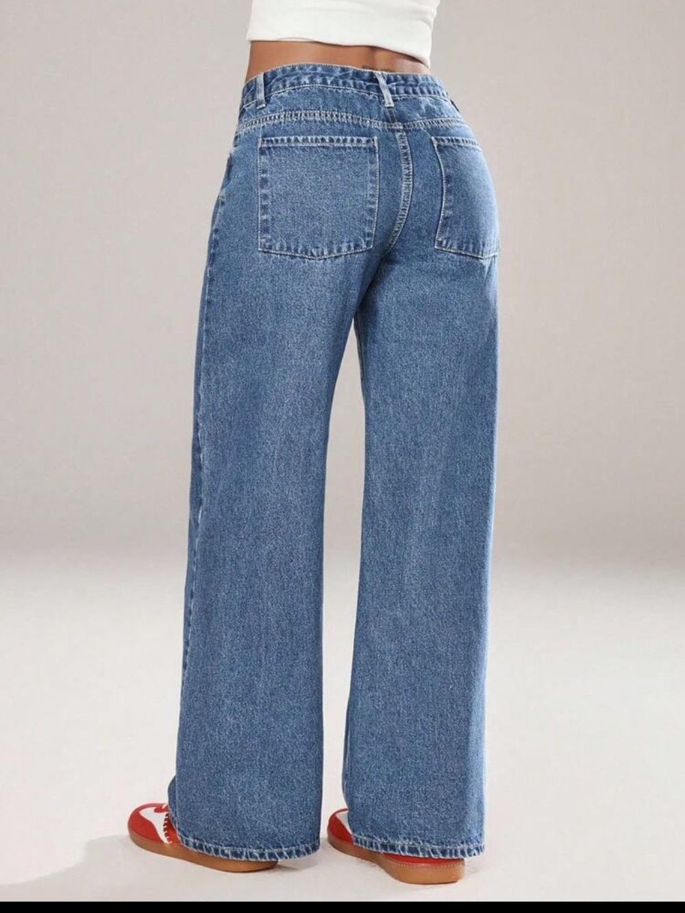 Low Rise Straight-Leg Jeans - Picture 2 of 4